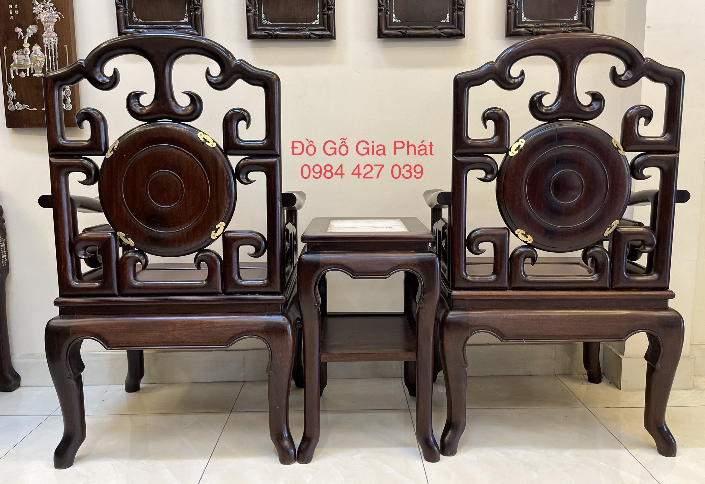 bộ ghế móc gụ 8 món