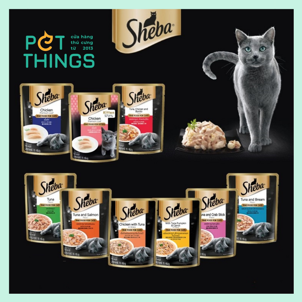 Pate Cho Mèo Sheba Gói 70g