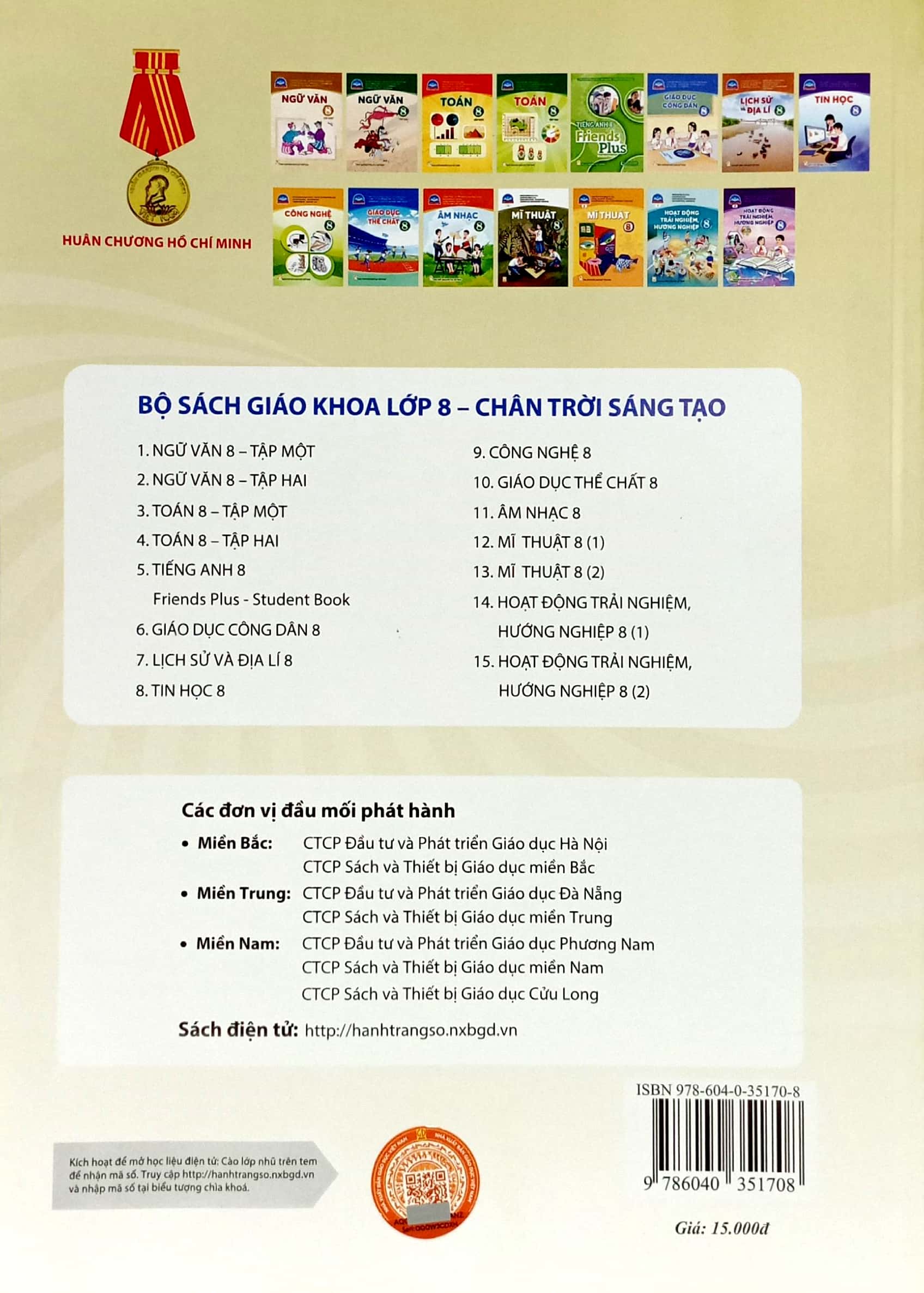 Sách Fahasa - Toán 8 - Tập 2 (Chân Trời Sáng Tạo) (2023)