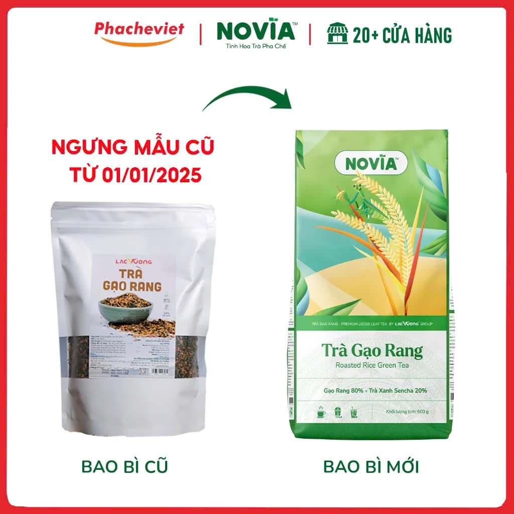 Trà gạo rang Lạc Vương 500g