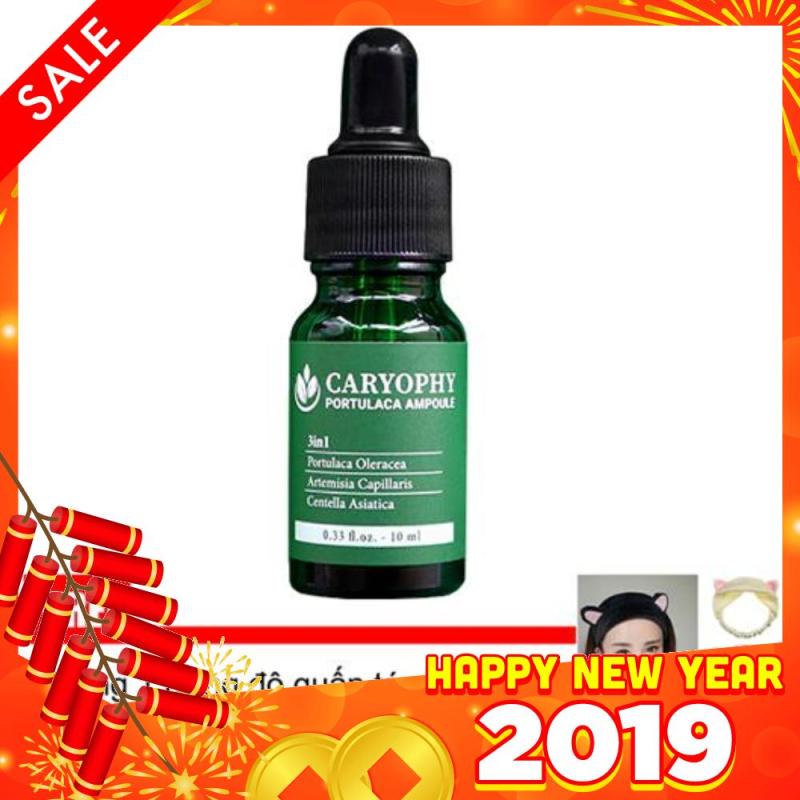Tinh chất trị mụn và làm mờ thâm Caryophy Portucala Ampoule 10ml + Tặng 1 Băng đô rửa mặt xinh xắn