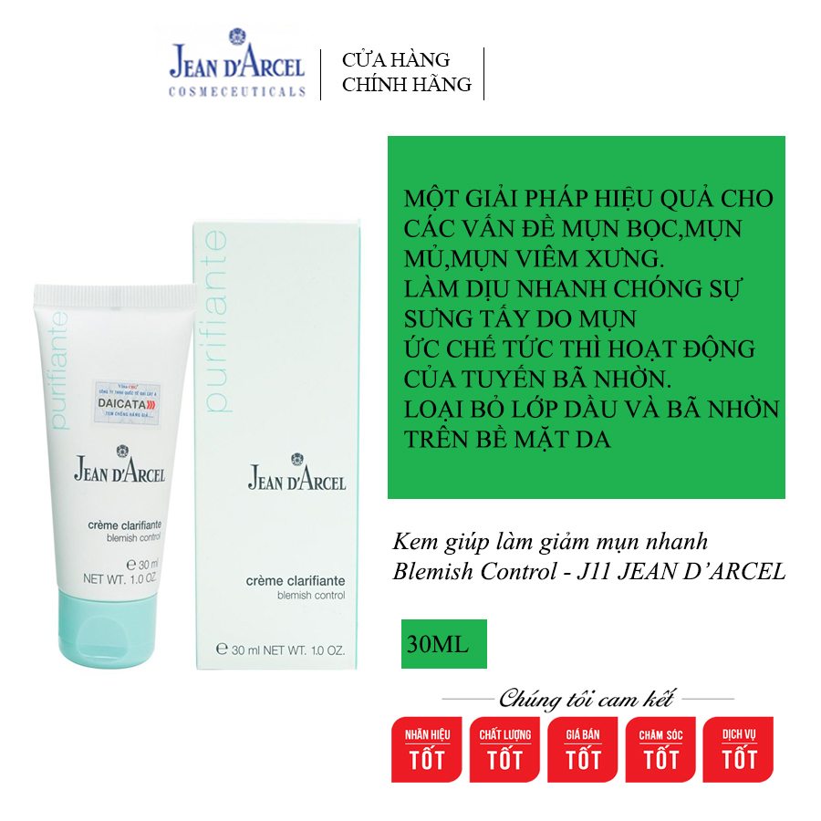 Kem làm giảm mụn nhanh Blemish Control - J11 Jean D’Arcel (30ml)