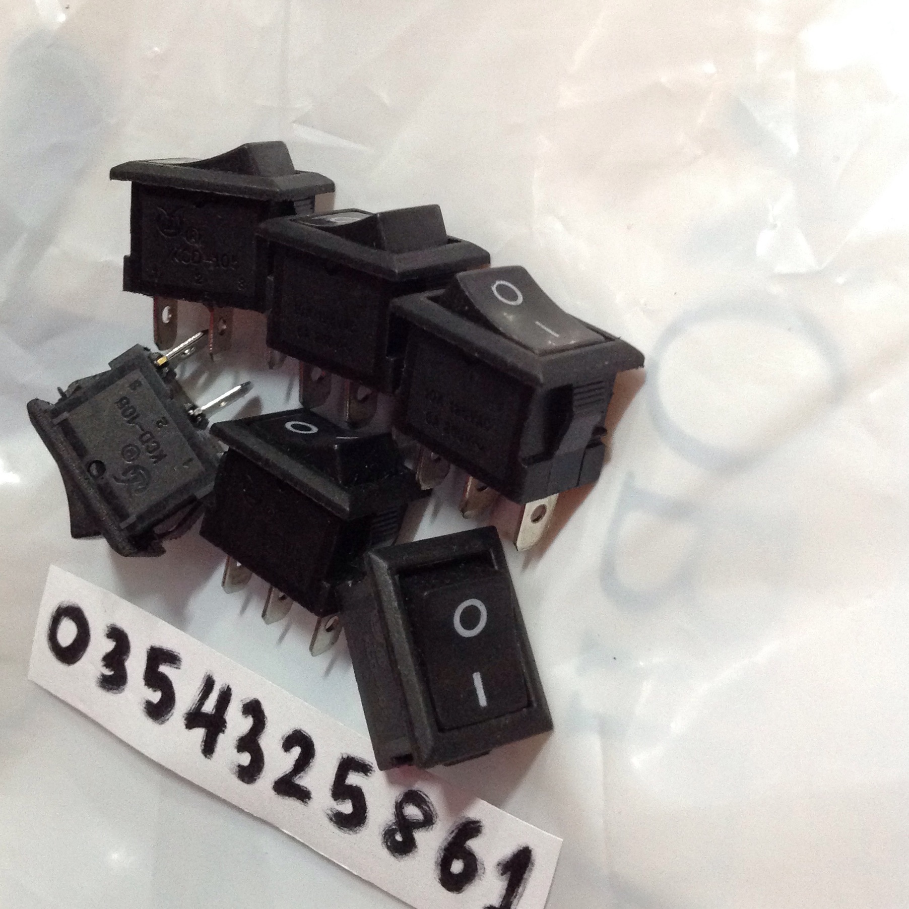 10 công tắc bập bênh 2 chân KCD-101