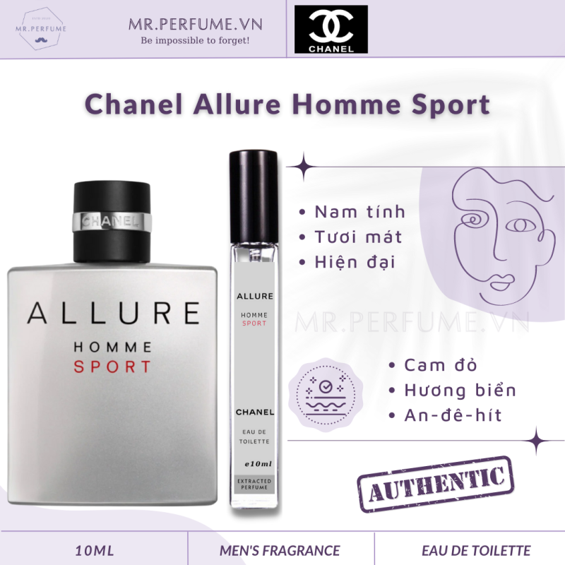 [Chiết 10ml] Nước hoa nam Chanel Allure Homme Sport