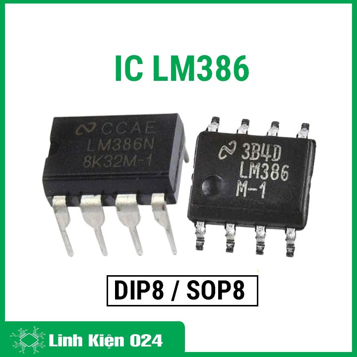 IC LM386 DIP8 / SOP8 khuếch đại công suất
