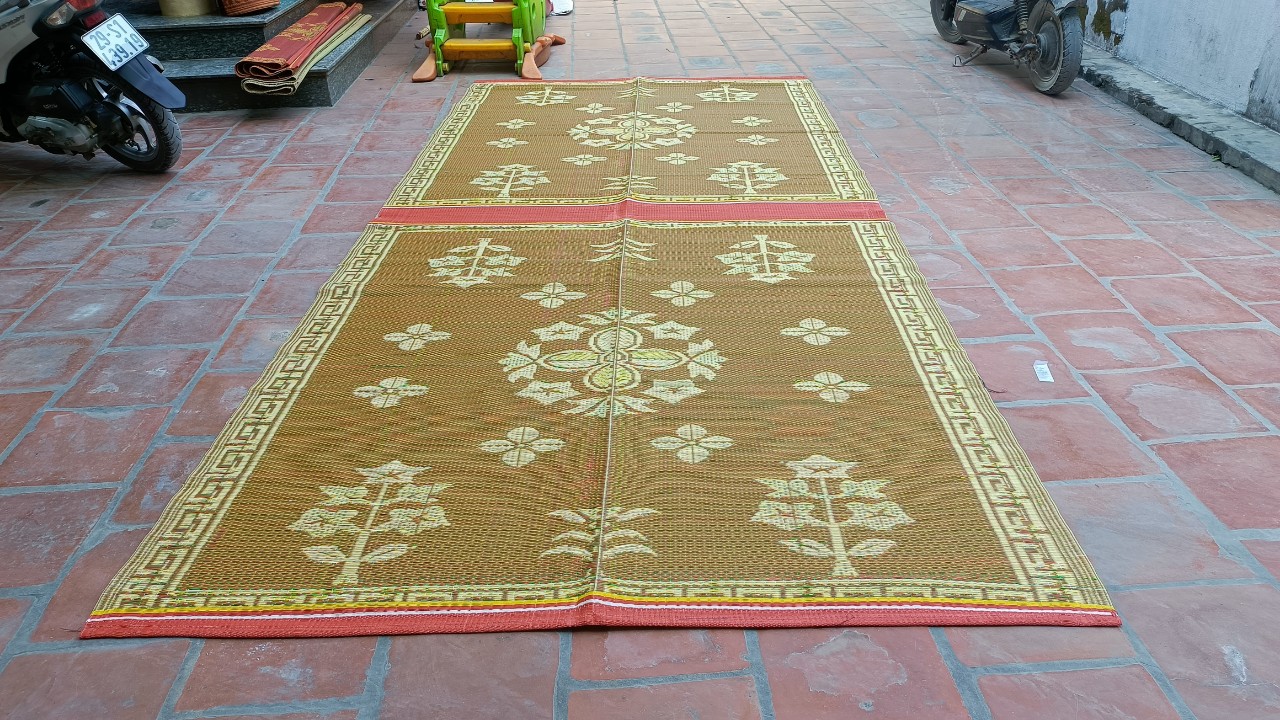 CHIẾU NHỰA ĐÔI GẤP GỌN 2MX4M CHẢI 2-3 MÂM CƠM