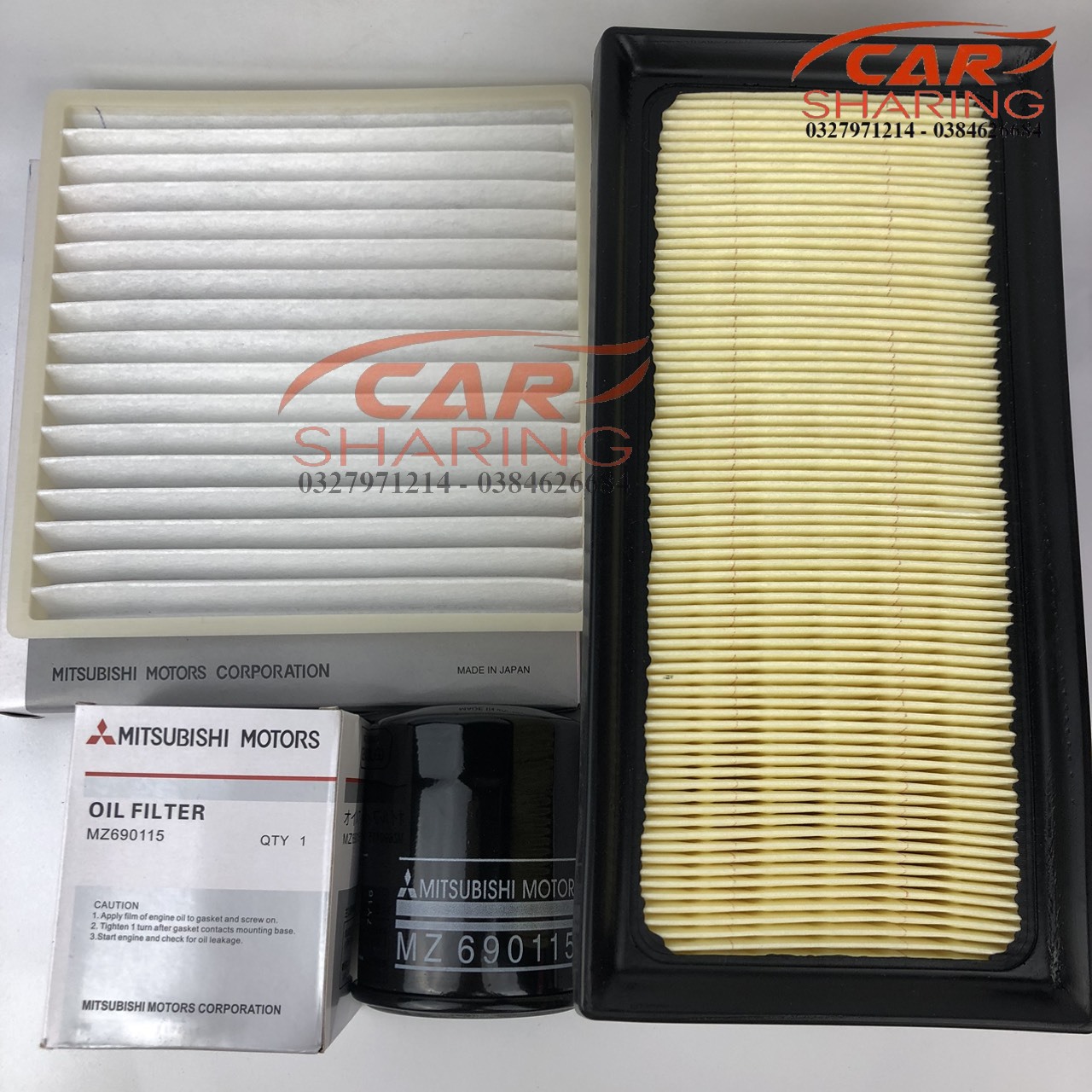 COMBO 3 LỌC DÙNG CHO XE MITSU XPANDER ( LỌC GIÓ ĐỘNG CƠ , LỌC LẠNH , LỌC NHỚT) -OEM