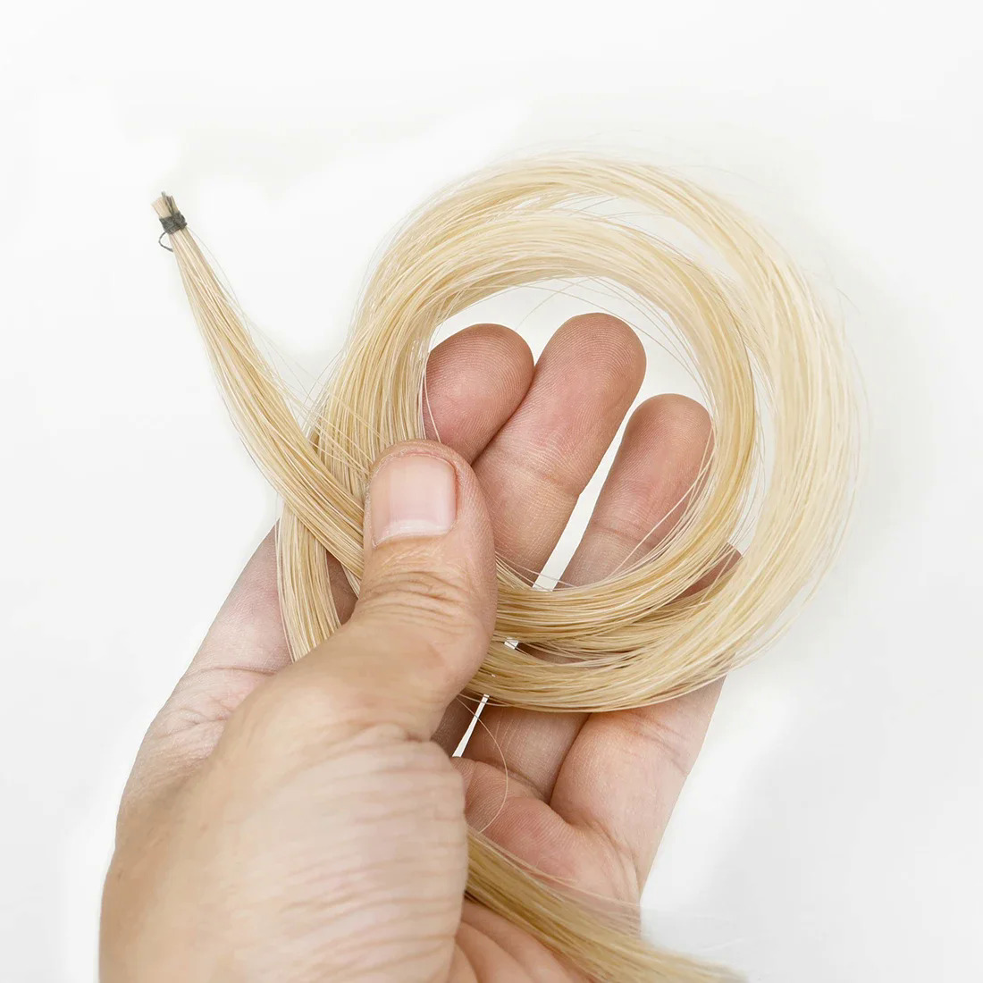 Violin Bow tóc lông ngựa trắng tự nhiên lông ngựa Bow tóc đuôi ngựa cho 44 34 12 18 14 Violin thay thế phụ kiện