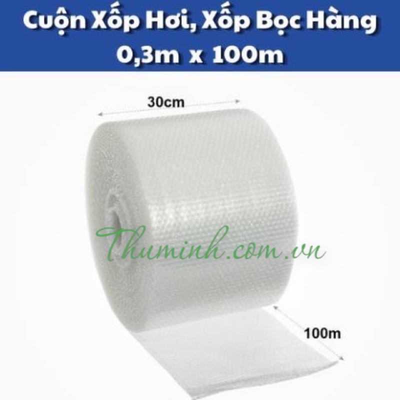 Cuộn xốp hơi -xốp nổ gói hàng 30cm x 100m