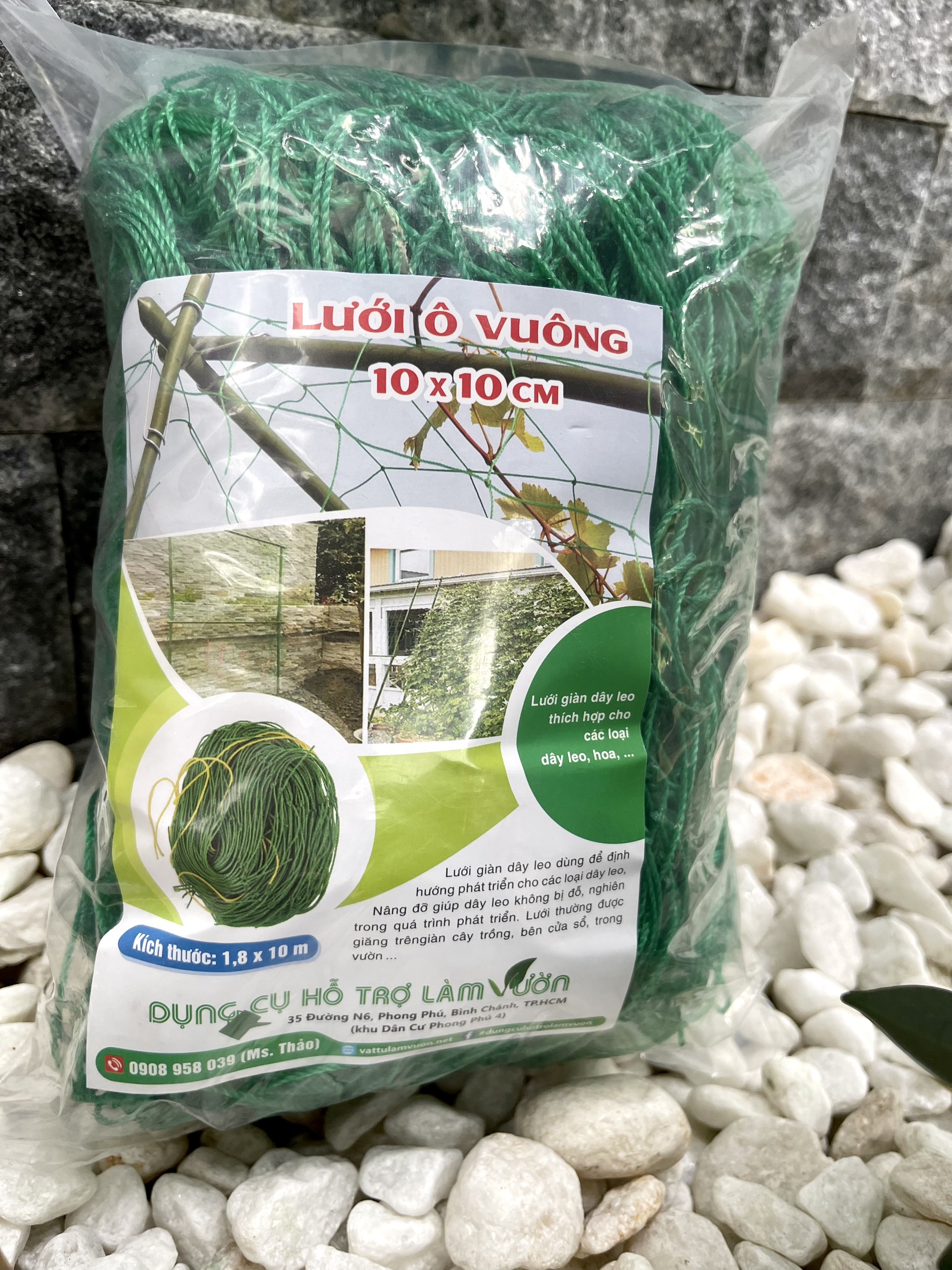 Lưới leo giàn bầu bí nhiều kích thước lựa chọn