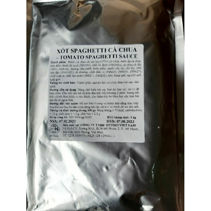 SỐT SPAGHETTI TRUYỀN THỐNG OTTOGI 1KG