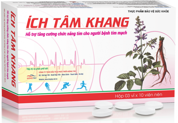[HCM]ÍCH TÂM KHANG - VIÊN UỐNG BỔ TIM MẠCH (HỘP 30 VIÊN)