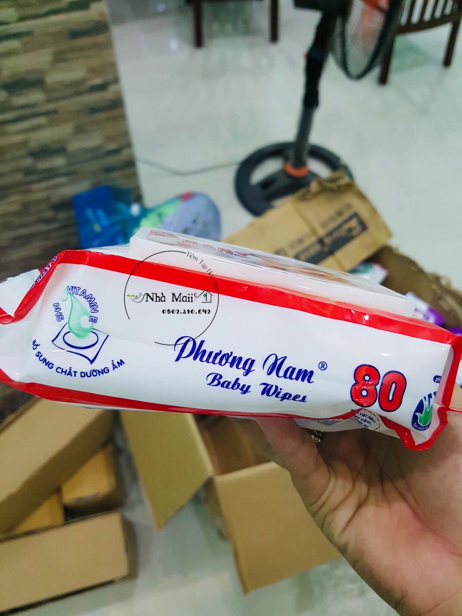 Combo 5 Khăn Ướt Cao Cấp Phương Nam 80 tờ