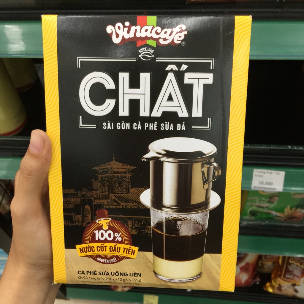 COMBO 2 HỘP CÀ PHÊ CHẤT VINACAFE - hộp 290g ( 10 gói x 29g )