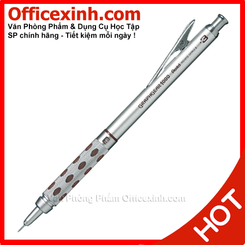 Bút chì bấm Pentel Graphgear 1000 0.3mm [Tặng ruột chì 0.3]
