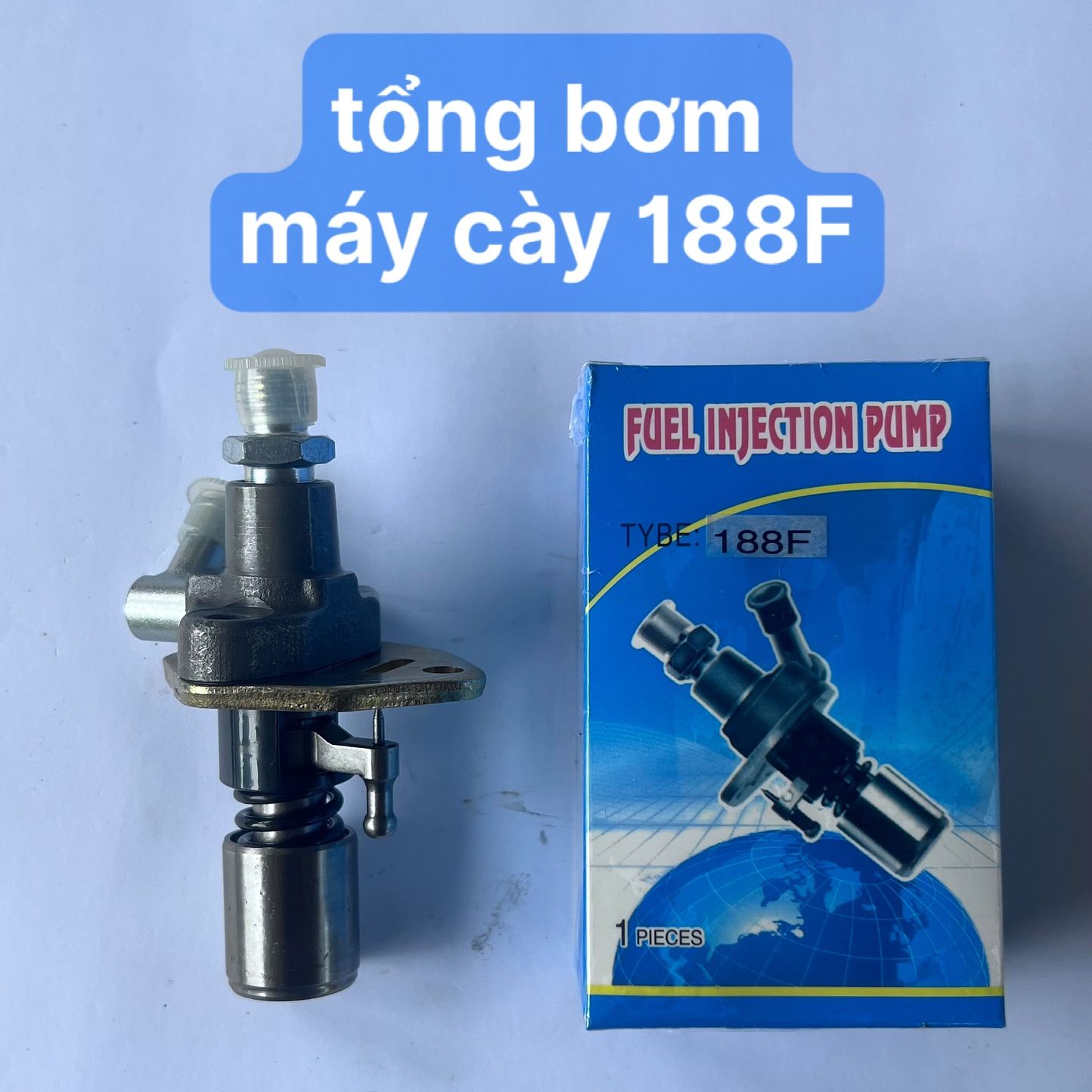 Tổng bơm 188f hướng dầu bên phải tổng bơm cao áp máy cày 188f , tổng bơm dầu máy cày 188 f đồ máy cày