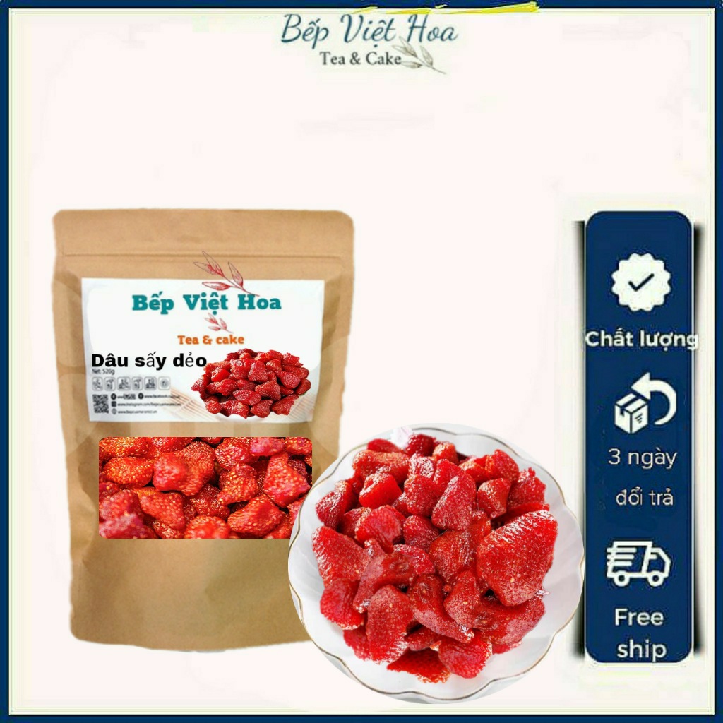 Dâu tây sấy dẻo Đà Lạt, dâu tây sấy dẻo healthy