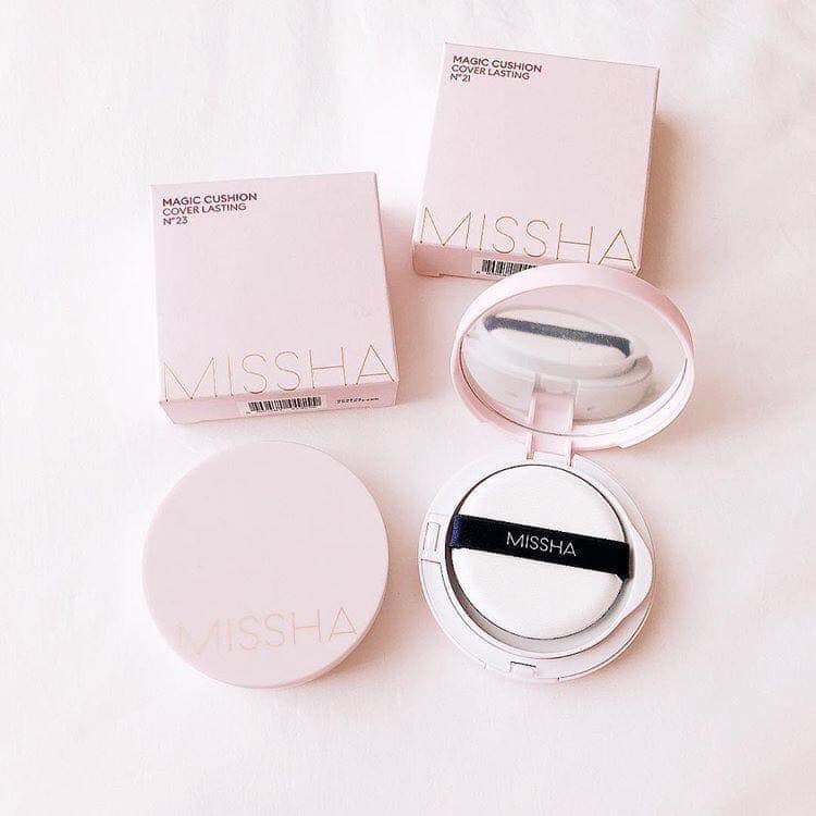 Phấn nước kiềm dầu, che phủ tốt Missha Cushion hộp hồng