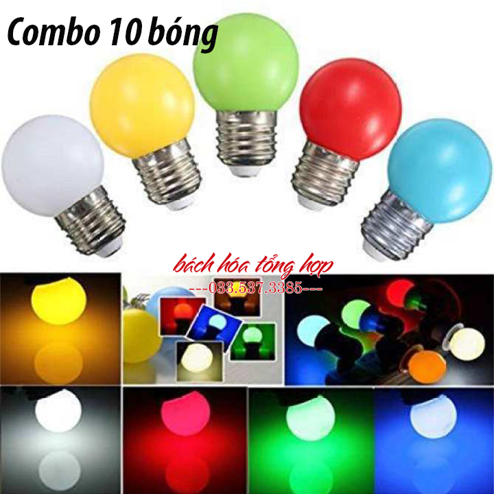 Combo 10 bóng đèn búp chanh, bóng đèn led chanh, bóng đèn trang trí, bóng đèn búp chanh, bóng đèn nhiều màu, bóng đèn dây trang trí, bóng đèn trang trí ngoài trời