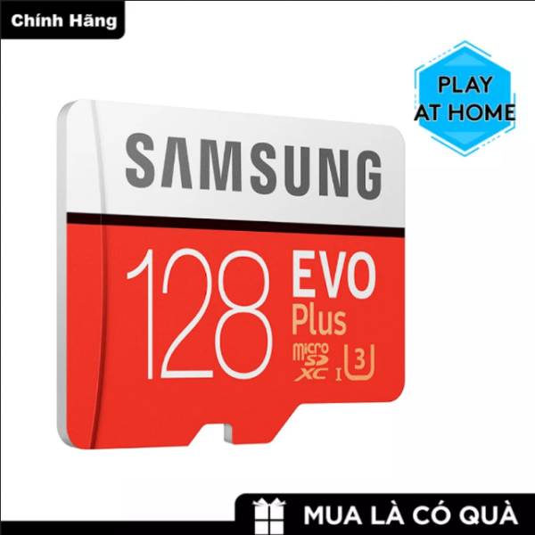 Thẻ nhớ MicroSDXC Samsung Evo Plus 128GB U3 4K R100 MB/s W90 MB/s - Box Anh