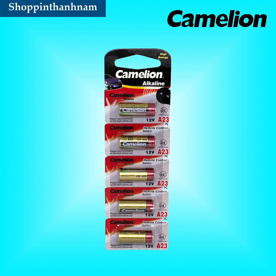 Pin A23 Camelion 12V Vỉ 5 Viên Thay Khiển Remote Cửa Cuốn , Pin Chuông Cửa