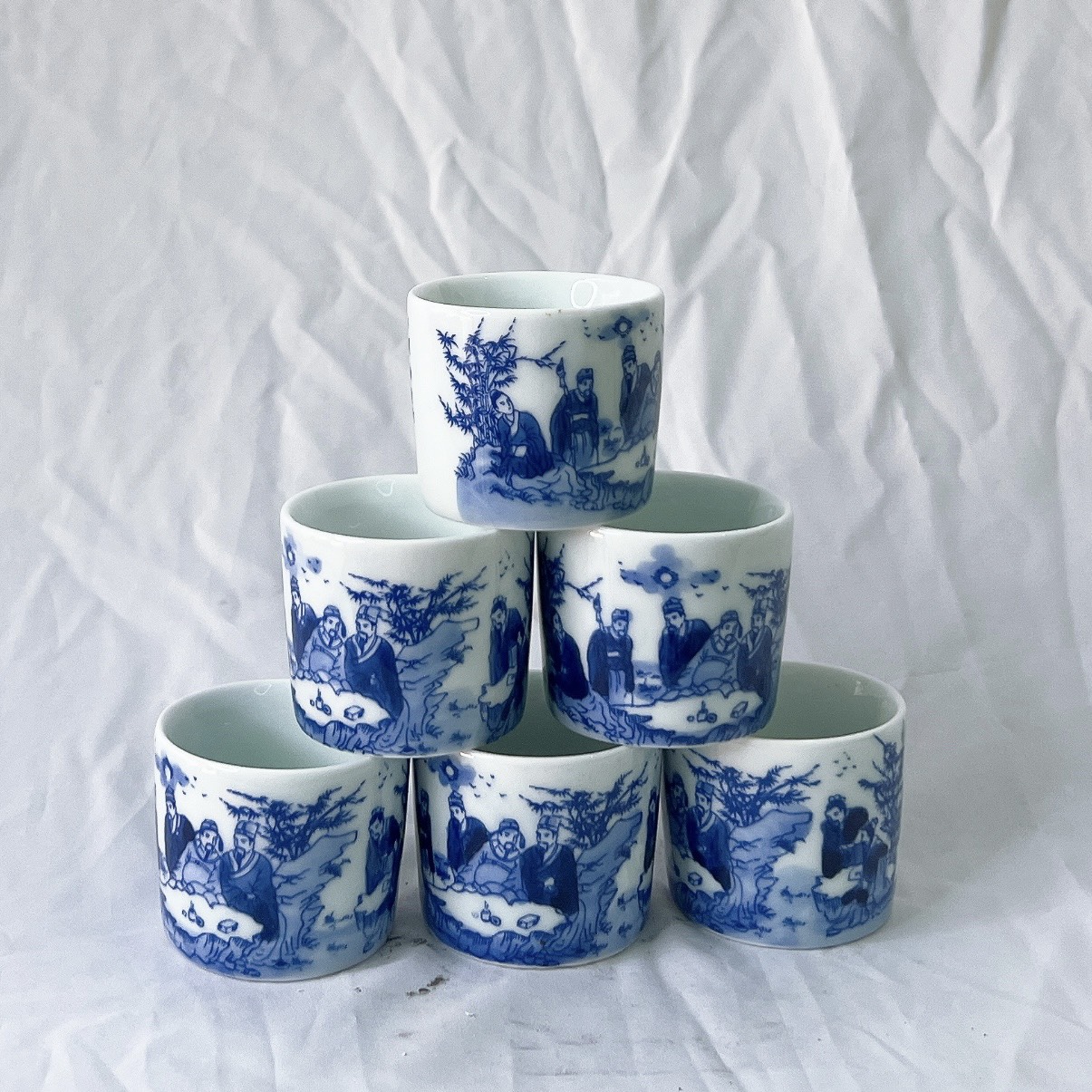 Combo of 06 Beautiful Green Cups for Drinking Water