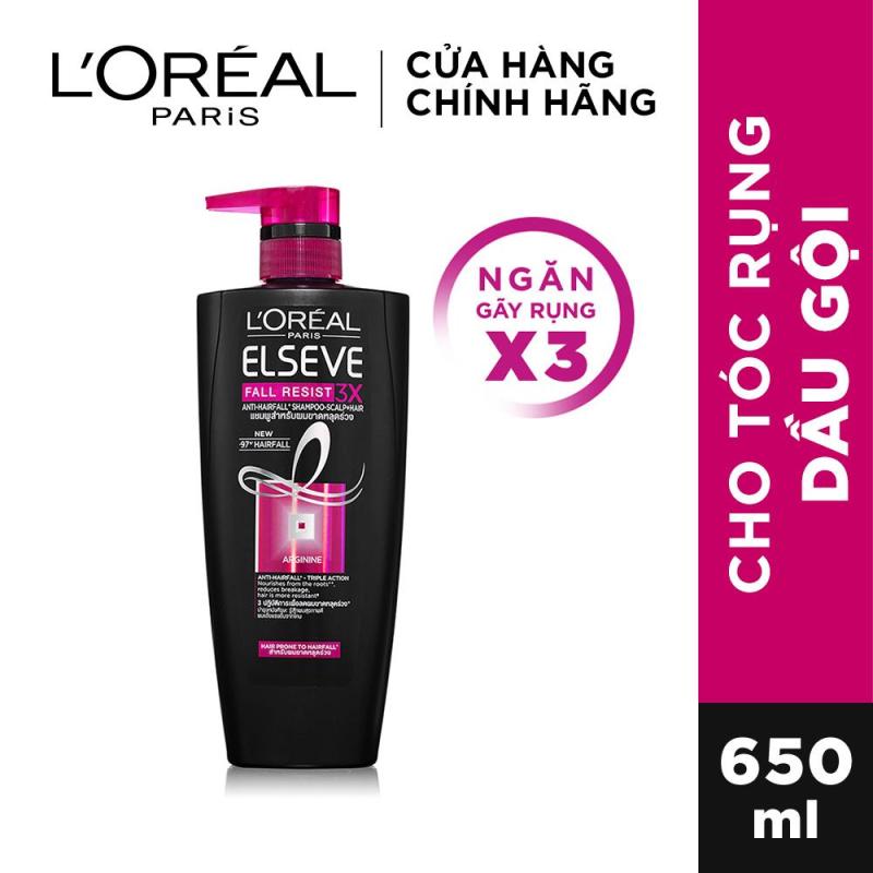 Dầu gội ngăn rụng tóc LOreal Paris Elseve Fall Resist 3X Shampoo 650ml cao cấp