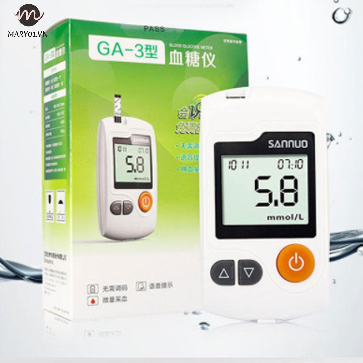Máy Đo Huyết Áp Ga-3 + Que Thử + Que Thử Máu