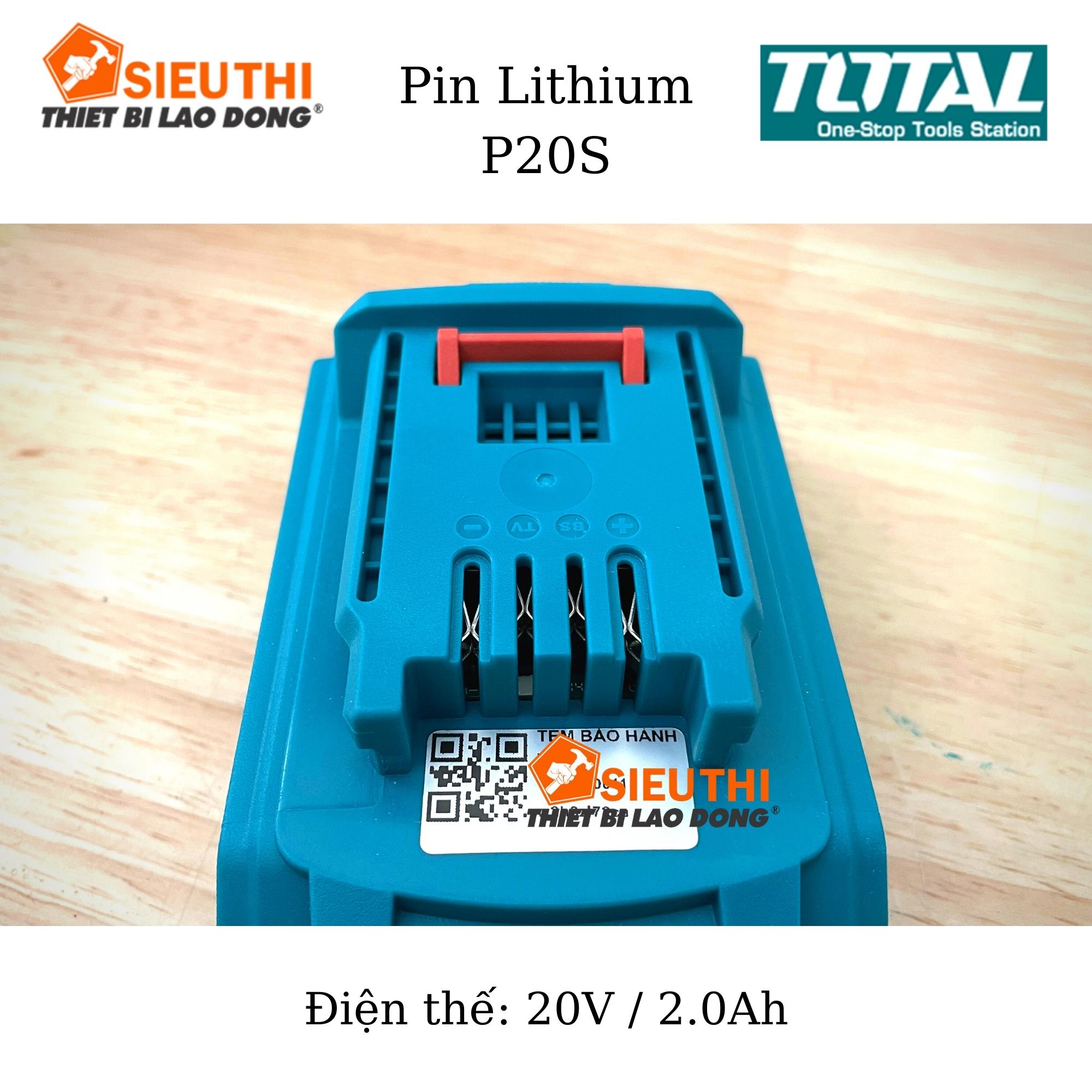 TOTAL Pin Lithium 20V (F20S )TFBLI20011 <HÀNG CHÍNH HÃNG>