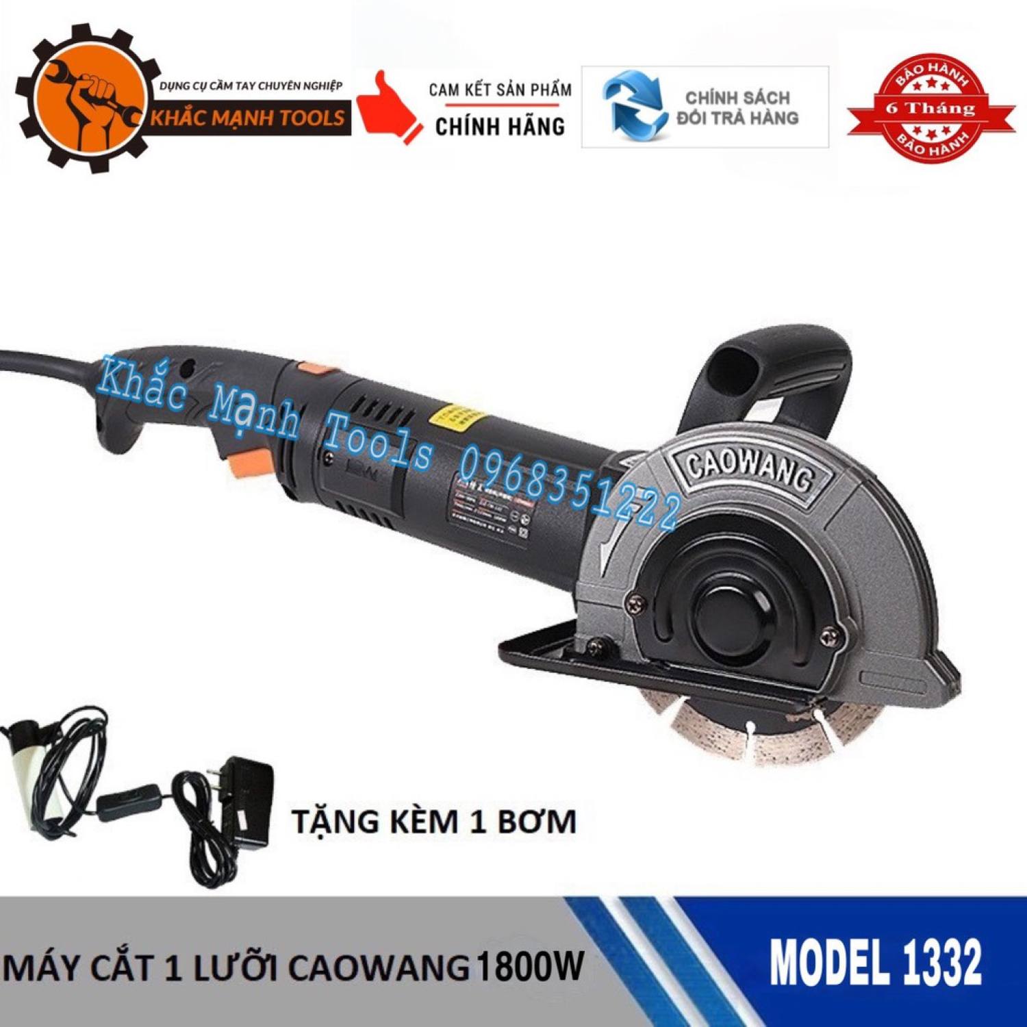 Bảng giá Máy cắt rãnh tường Caowang CW1332 - Công suất 1800W - Độ sâu cắt 40mm - Bảo hành 6 tháng