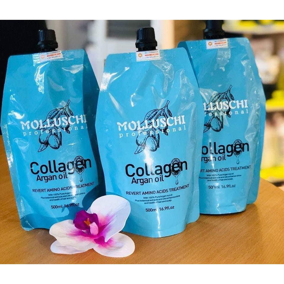 DẦU HẤP Ủ SIÊU MỀM MƯỢT COLLAGEN MOLLUSCHI 500ML