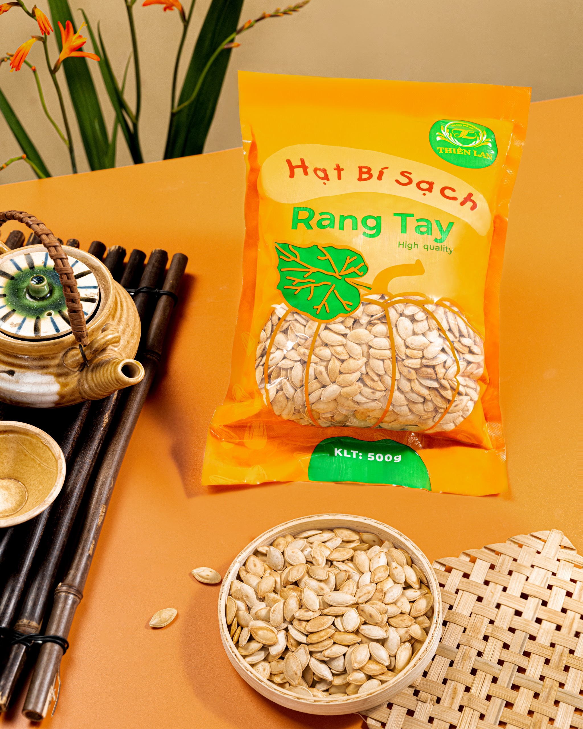 Hạt Bí Rang Tay Thiên Lan (500g)