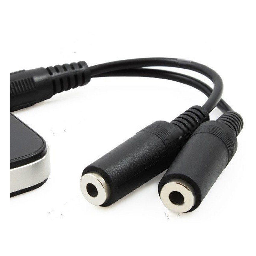 Cáp chia 1 ra 2 cổng Audio 3.5mm Unitek Y-C901 (Đen)