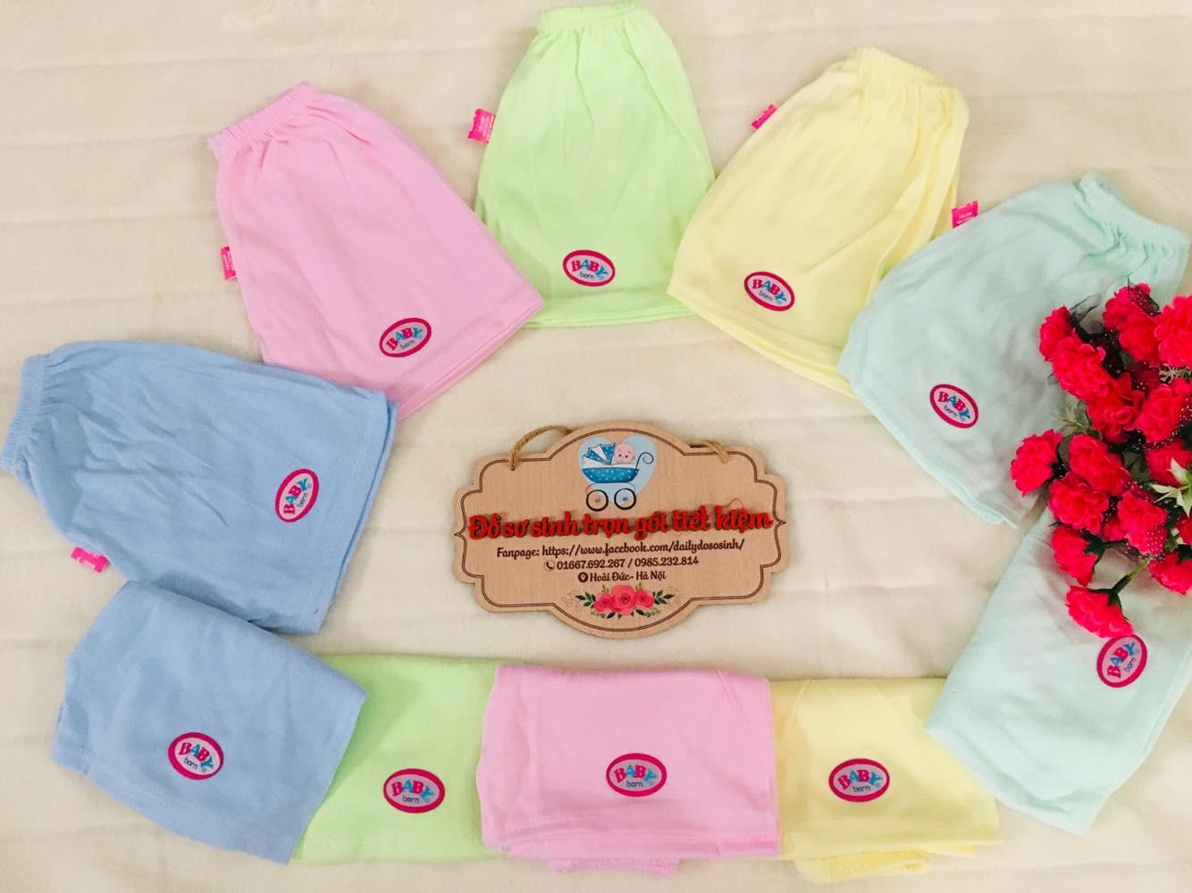 Set 5 quần đùi cộc baby born đẹp