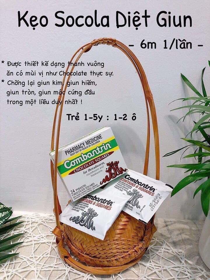 Tẩy Giun Socola Úc Cho Bé Từ 1 Tuổi - Người Lớn ( Bán Lẻ Theo Gói)
