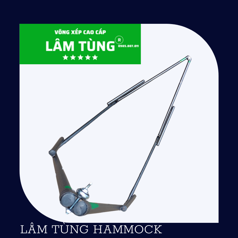 Combo Khung võng xếp sơn tĩnh điện ống phi 32 (bao gồm 01 khung + 01 lưới võng)