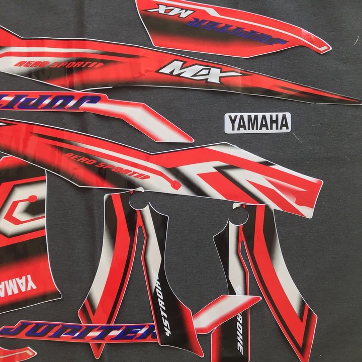 TEM DÁN XE MÁY YAMAHA JUPITER MX ZIN MÀU ĐỎ