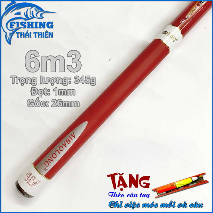 Cần câu tay carbon Superline 6m3