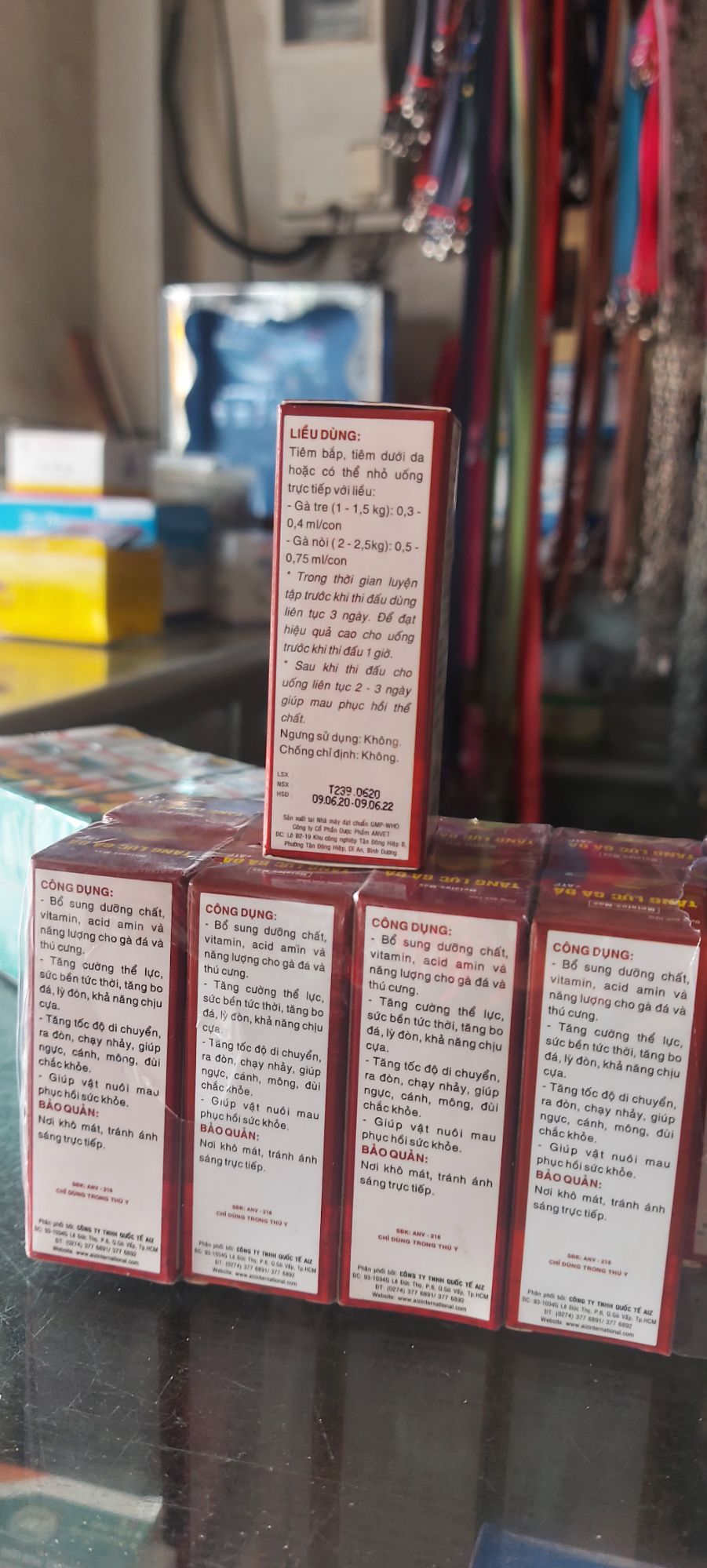 tăng lực gà đá +atp 10ml (metafos-mas) tang luc ga da
