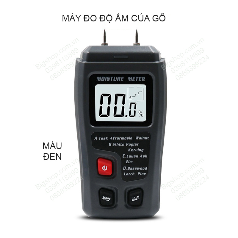 Máy đo độ ẩm tổ yến, gỗ, đo độ ẩm sàn gỗ, đo độ ẩm thùng carton, tường WM001