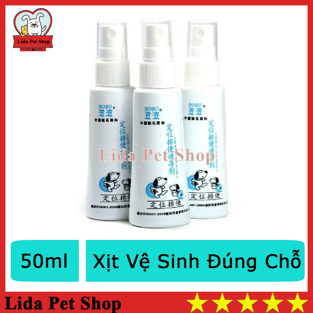 HN- (2 loại)- Xịt hướng dẫn đi vệ sinh BoBo thế hệ mới (120ml và 50ml) hướng dẫn chó mèo vệ sinh đúng chỗ