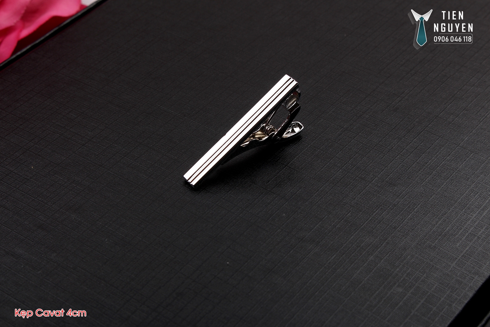 Kẹp Cà vạt nam Bản Nhỏ 4cm, Cavat bản Nhỏ - Tien Nguyen
