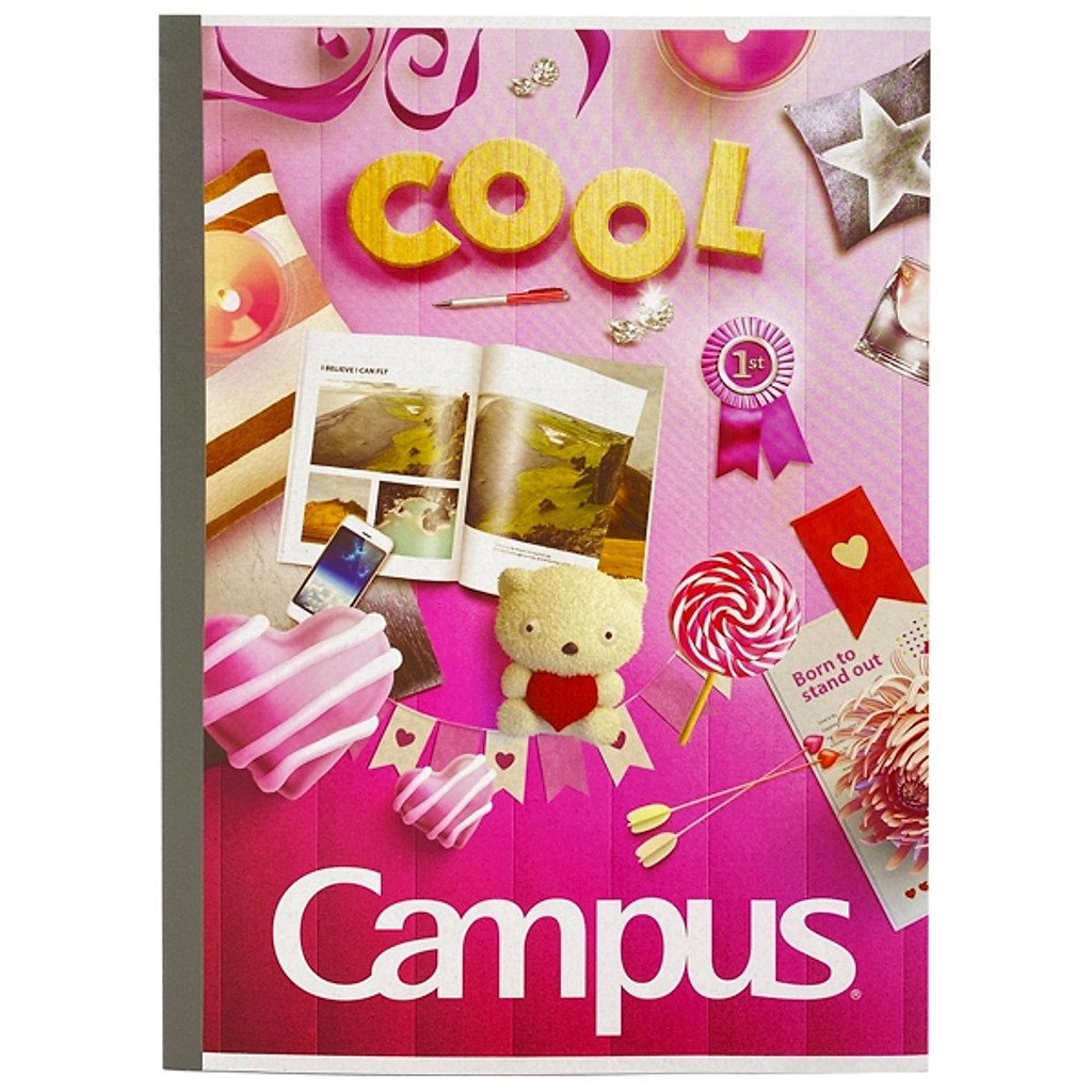 Vở kẻ ngang b5 campus 200 trang nb-bgif200 / vở kẻ ngang gif 200 trang cao cấp