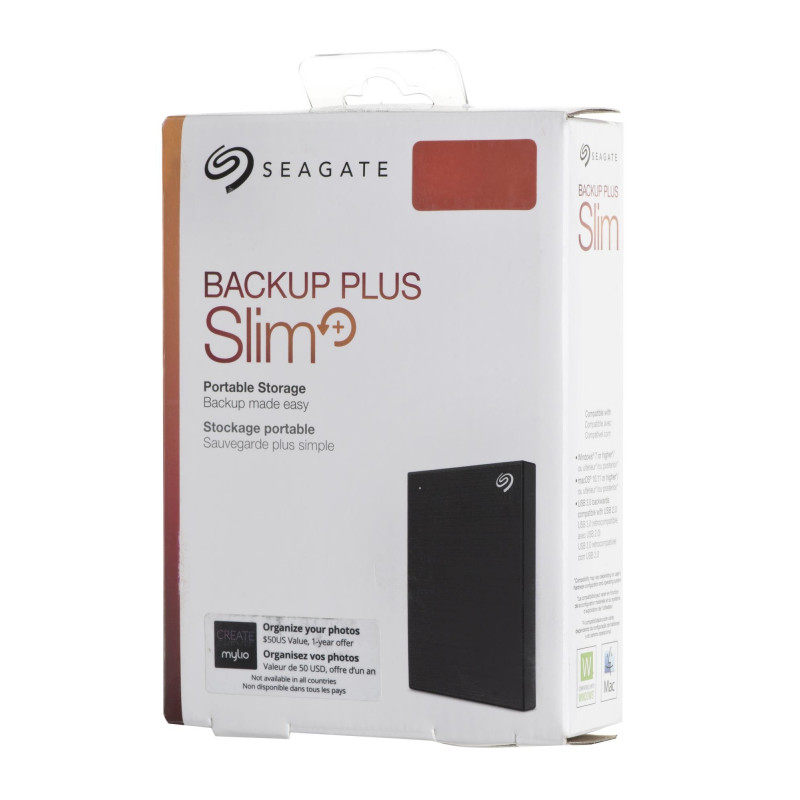 Ổ Cứng Di Động HDD Seagate Backup Plus Slim 2TB Đen