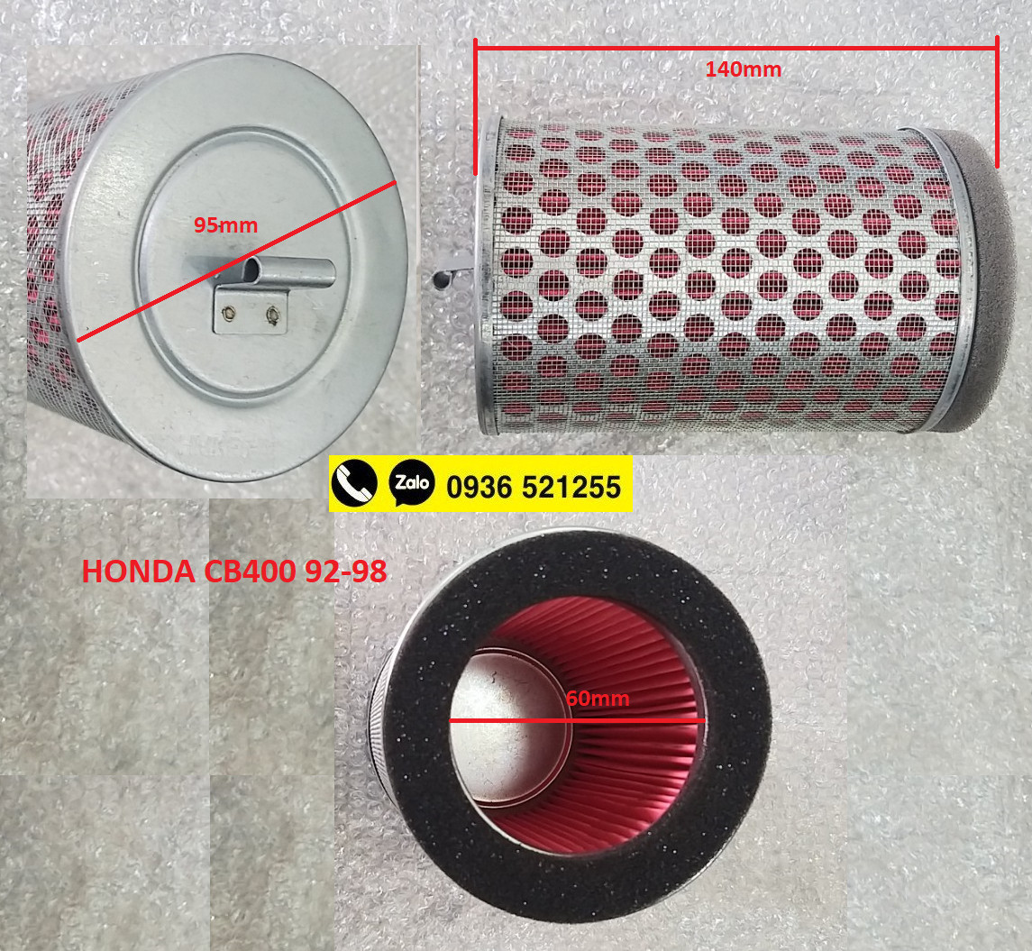 Lọc gió lọc không khí Honda CB400 9x, Vtec, Revo, Hornet