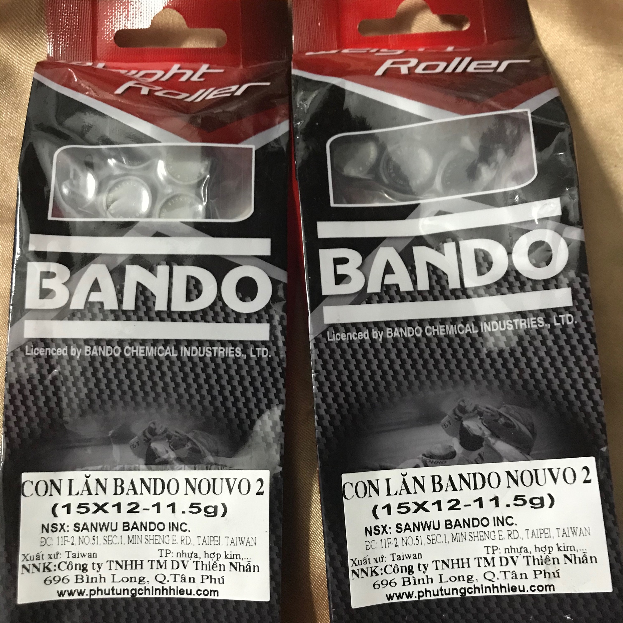 Bộ bi nồi xe Nouvo 1-2-3/ Mio hiệu Bando 11,5gr