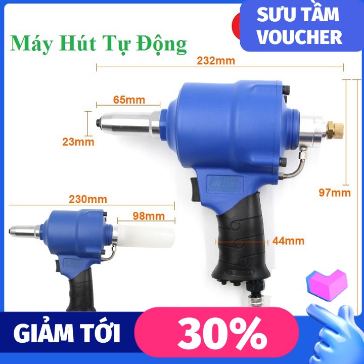 Máy rút đinh tán rive tự hít đinh