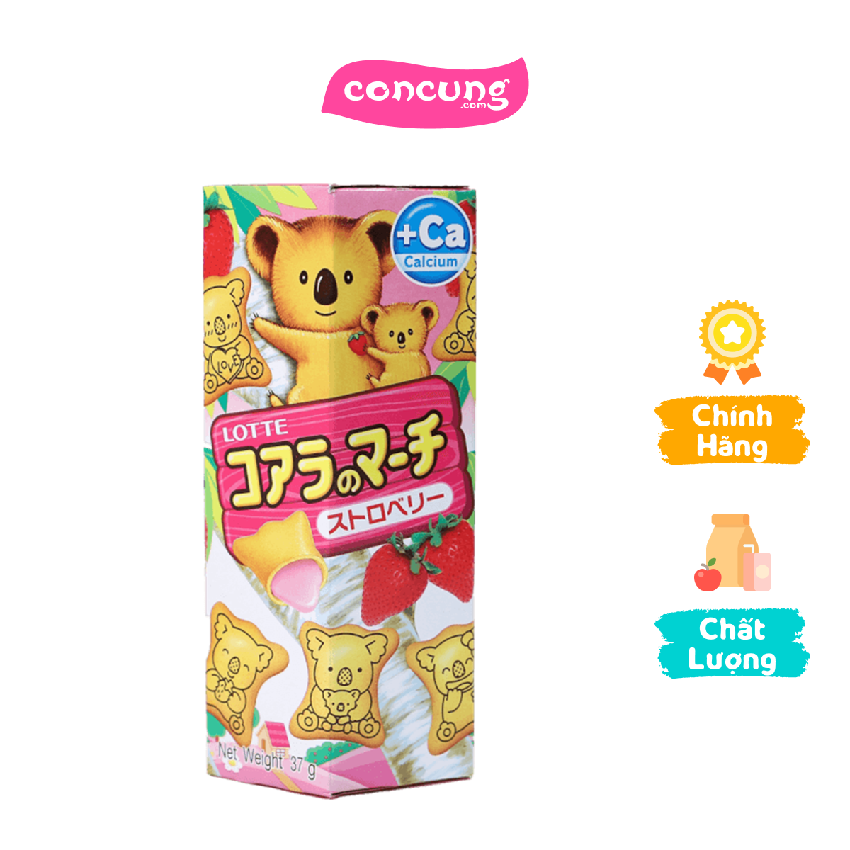 Bánh gấu Koala's March nhân kem dâu