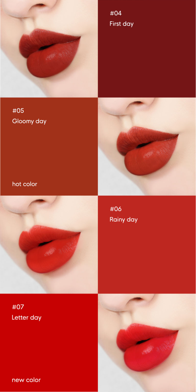 COMBO Son kem Gilaa Long Wear Lip Cream