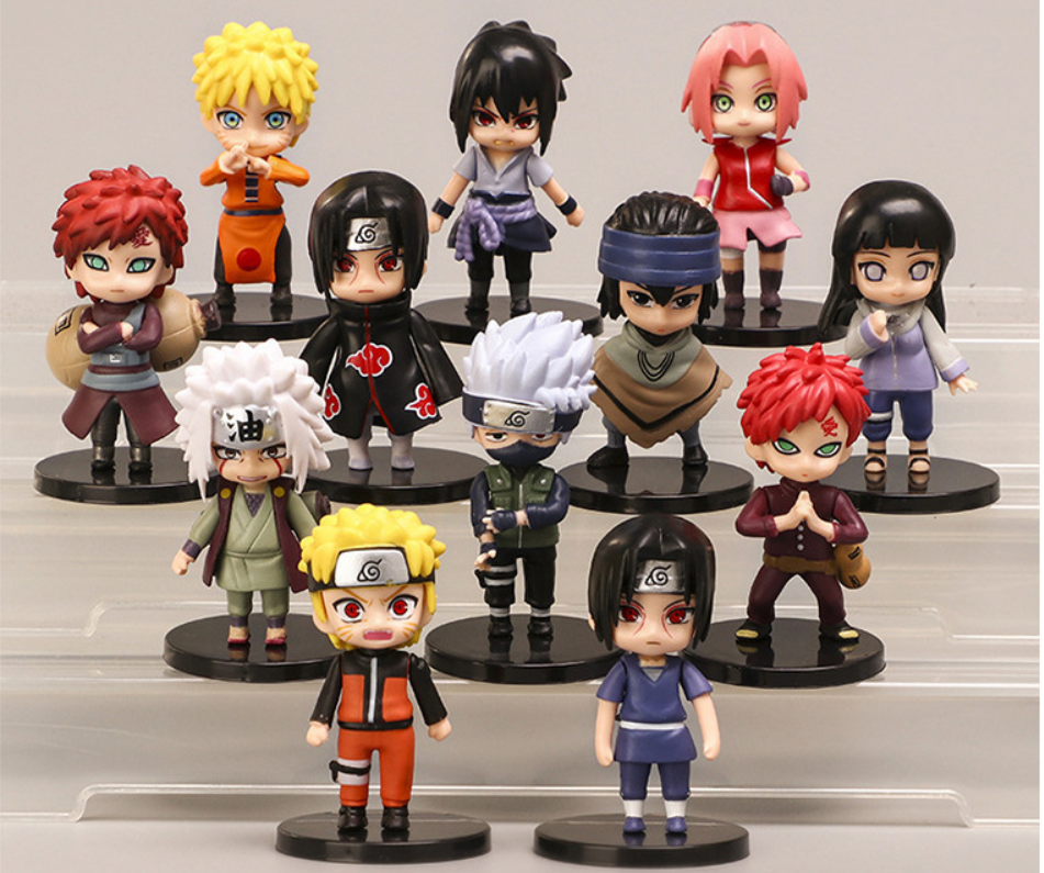 Mô Hình Naruto ChiBi Siêu Đẹp, Bộ 4 Mẫu Naruto ChiBi  Thế Hệ Mới - Cao 6,5cm